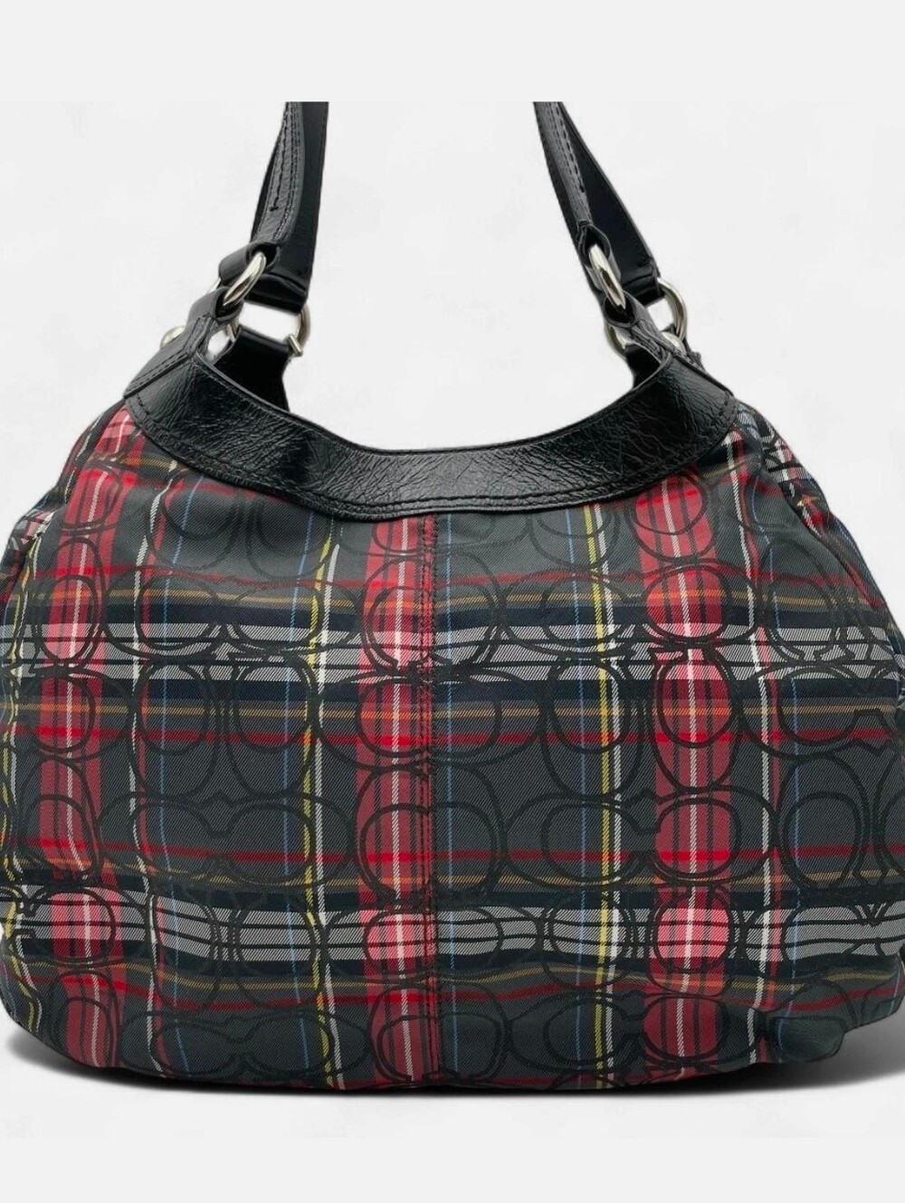 Coach Soho Black & Red Plaid Bag - Picture 3 of 16